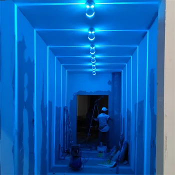 12 Вт водонепроницаемый узкой линии, Луч светодиодный настенный светильник напольный подоконник небольшой проект здания коридор FRAM двери ландшафтный настенный светильник
