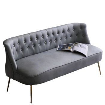 HXL Скандинавский диван из искусственной кожи, сочетание кожи в простой гостиной, магазин одежды, маленький диван