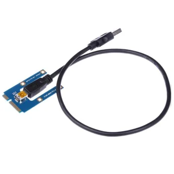 USB 3.0 Mini PCI-E к PCIe PCI Express от 1X до 16X Удлинитель, адаптер для райзерной карты, удлинительный кабель для майнинга биткойнов