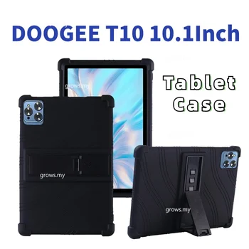 Для 10,1-дюймового планшета DOOGEE T10 Противоударный Чехол, Чехол для DOOGEE T10 Android 12 Силиконовая Подставка Защитная Оболочка