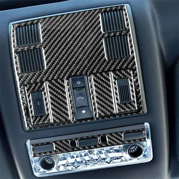 Для BMW X3 E83 2004 2005 2006 2007 2008 2009 2010, Наклейка на заднюю панель лампы для чтения на крыше из углеродного волокна, аксессуары для интерьера автомобиля