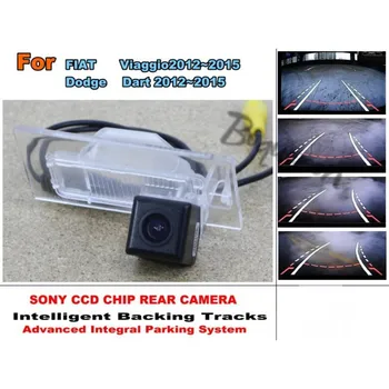 Для FIAT Viaggio Для Dodge Dart 2012 ~ 2015 Smart Tracks Chip Camera/HD CCD Интеллектуальная Динамическая Парковочная Камера Заднего Вида