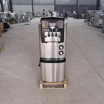 Коммерческая Полностью автоматическая машина для приготовления мягкого мороженого PBOBP с вертикальным холодильным оборудованием из нержавеющей стали 220 В / 110 В