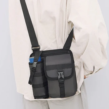 Персонализированный держатель для бутылки с водой, сумка через плечо, многоцелевая портативная сумка для сообщений для ежедневной работы, вечеринки на открытом воздухе